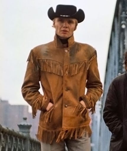 Jon Voight Midnight Cowboy Joe Buck Fringe Jacket